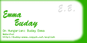 emma buday business card